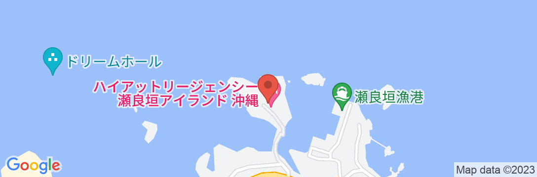 ハイアットリージェンシー瀬良垣アイランド沖縄の地図