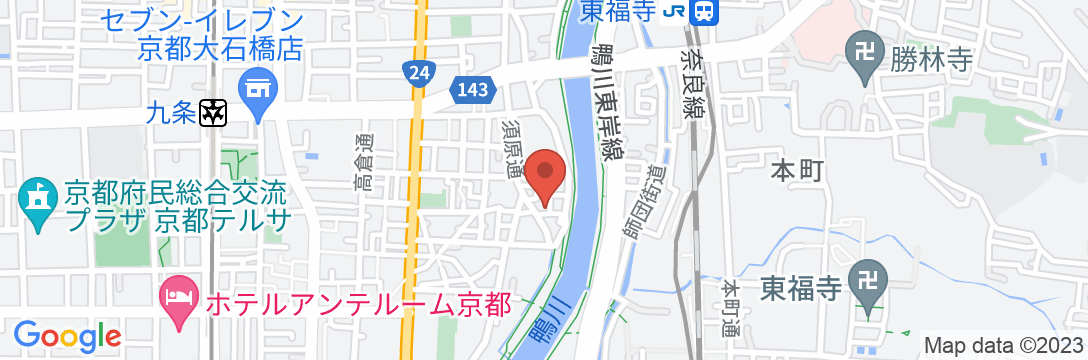 Kyoto ShibaInn Guesthouseの地図