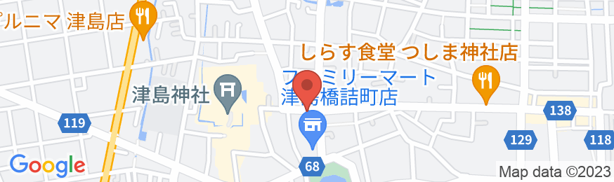 津島ゲストハウスの地図