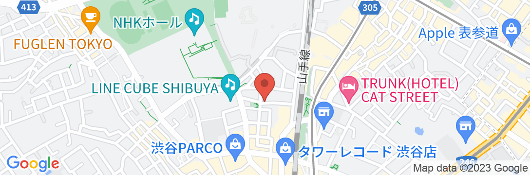 ザ・ワンファイブ東京渋谷の地図