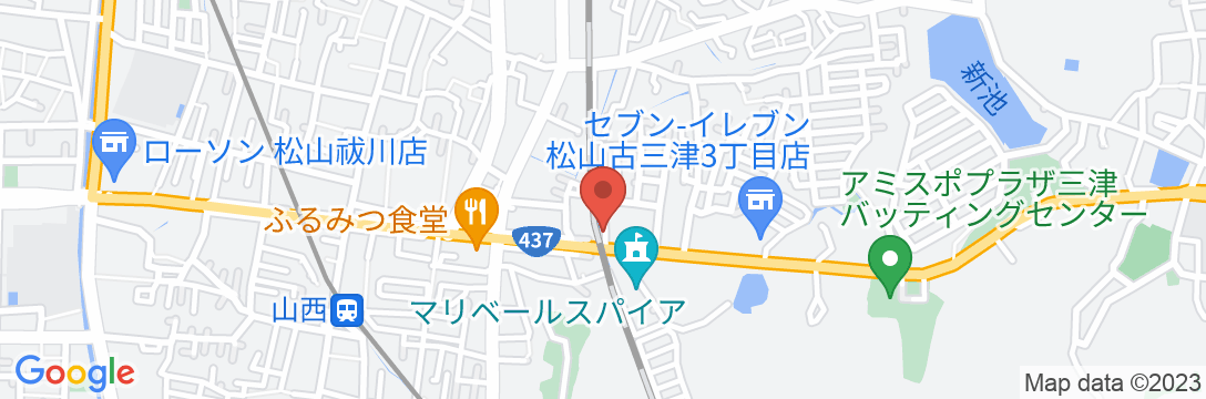 ホテルたいよう農園 松山古三津の地図
