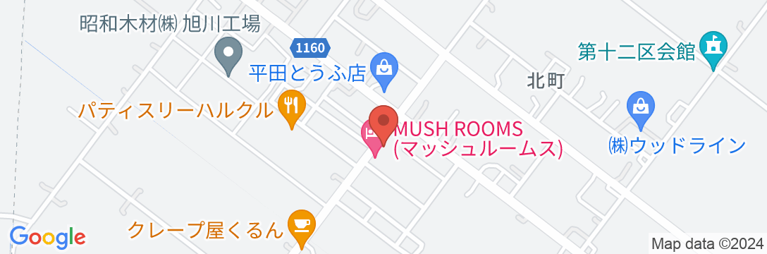 MUSH ROOMSの地図