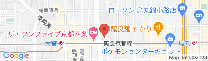 ABホテル京都四条堀川の地図