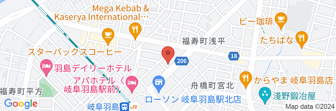 ホテルリブマックス岐阜羽島駅前の地図