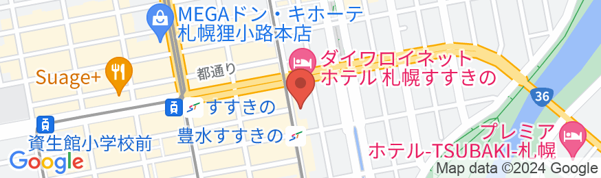 コンフォートホテル札幌すすきのの地図