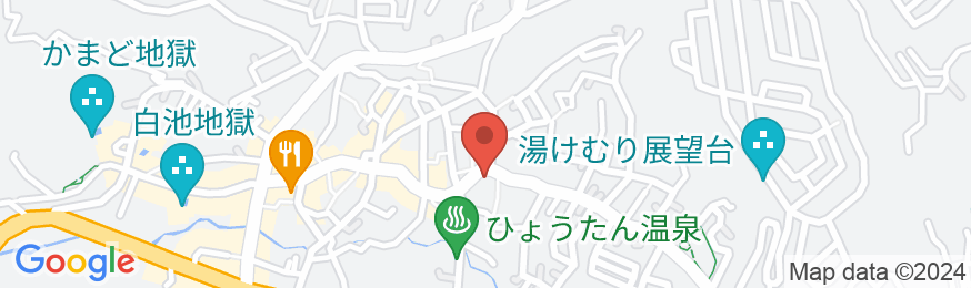 日本旅館 器 別府鉄輪の地図