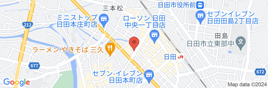 スマイルホテル大分日田の地図