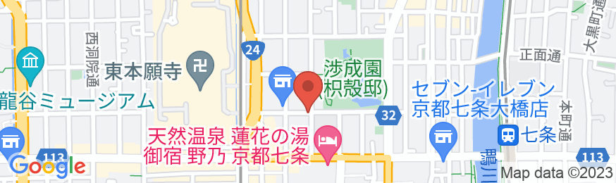 お宿はち〜東本願寺門前〜の地図