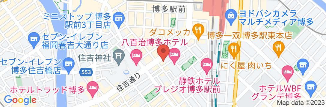 R&Bホテル博多駅前第2の地図