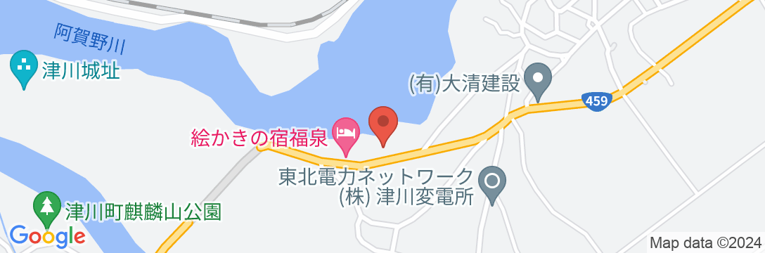 麒麟山温泉 雪つばきの宿 古澤屋の地図