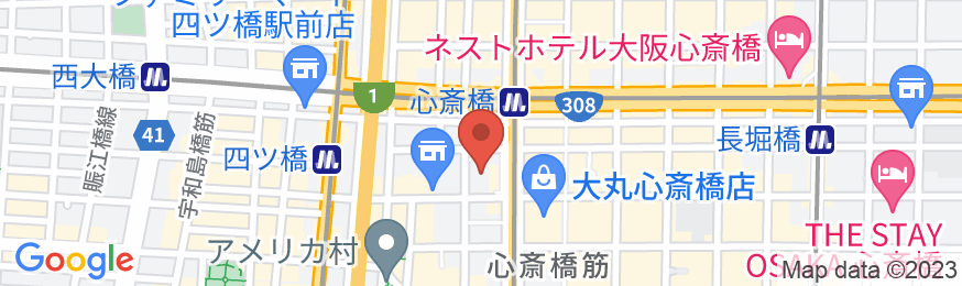 ホテル日航大阪の地図