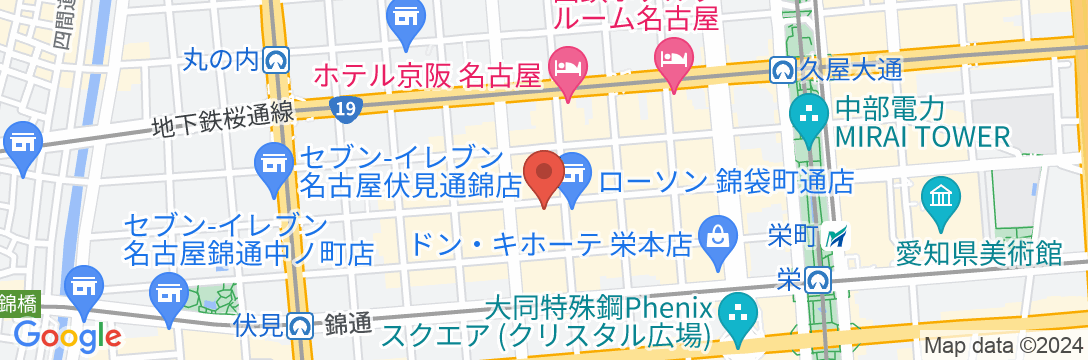 ホテル名古屋ガーデンパレスの地図