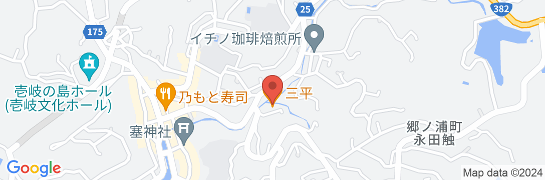 民宿くいもの家 三平<壱岐島>の地図