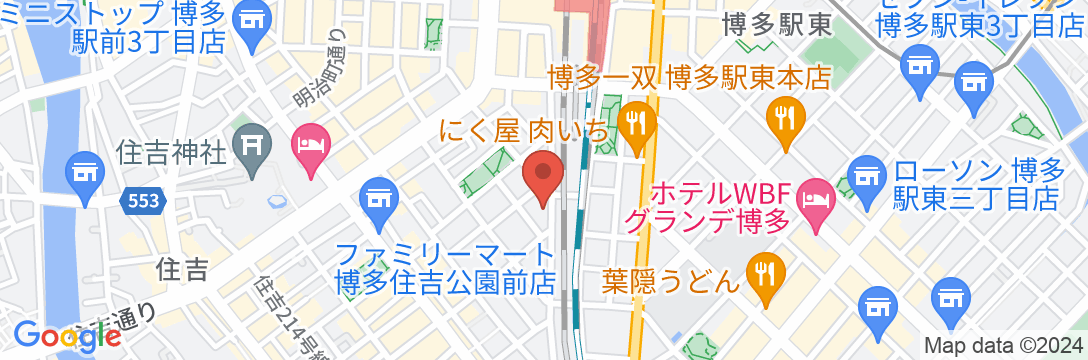 静鉄ホテルプレジオ博多駅前の地図