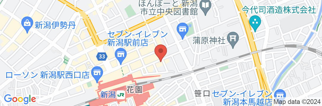 ホテルリブマックス新潟駅前の地図