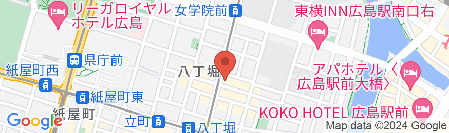 ホテルビスタ広島の地図