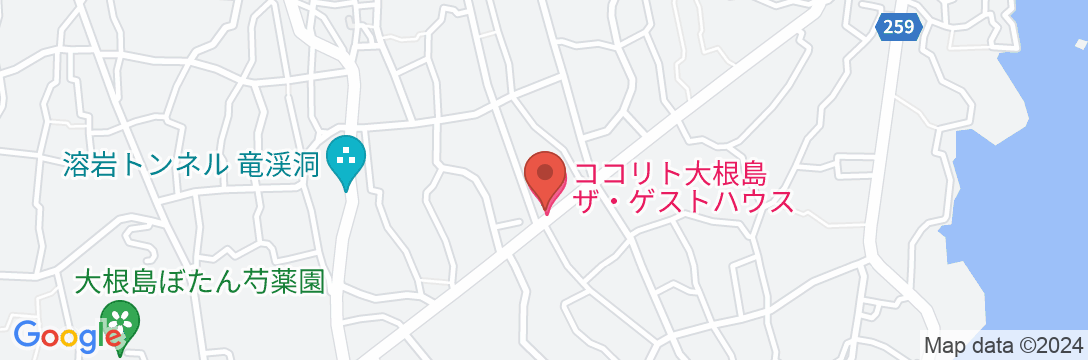 ココリト大根島 ザ ゲストハウスの地図