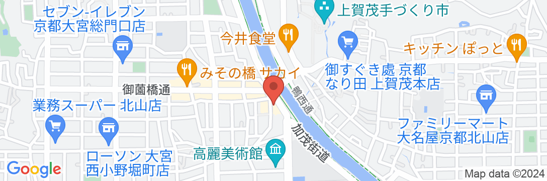 丸弥 賀茂川テラスの地図