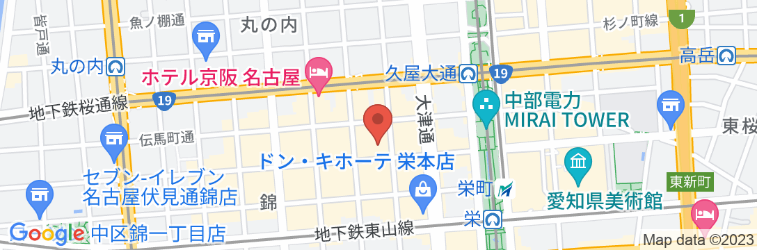ホテルマイステイズ名古屋錦の地図