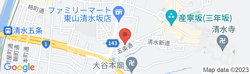 TERRACE KIYOMIZU KYOTOの地図