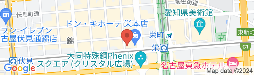 ホテルアクテル名古屋錦の地図