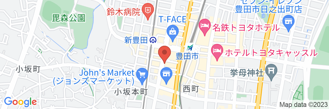 東横INN豊田市駅前の地図