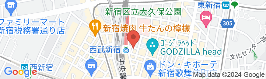 BOOK AND BED TOKYO SHINJUKUの地図