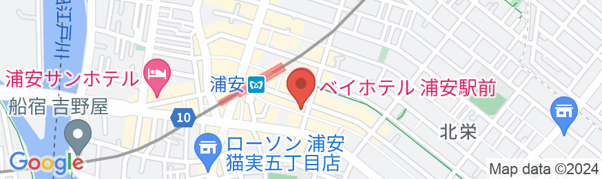 BAY HOTEL 浦安駅前の地図