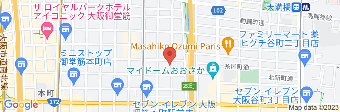 TAKUTO STAY 堺筋本町の地図