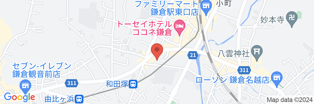 ゲストハウス彩(イロドリ)鎌倉の地図