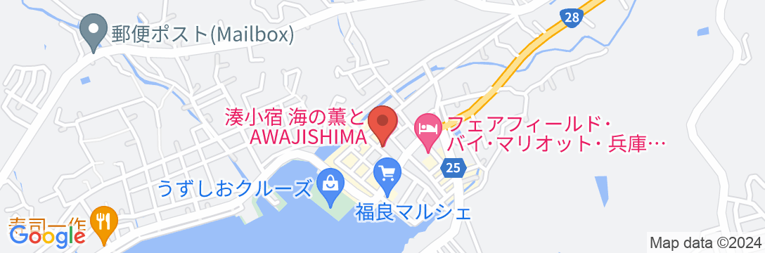 湊小宿 海の薫とAWAJISHIMA<淡路島>の地図
