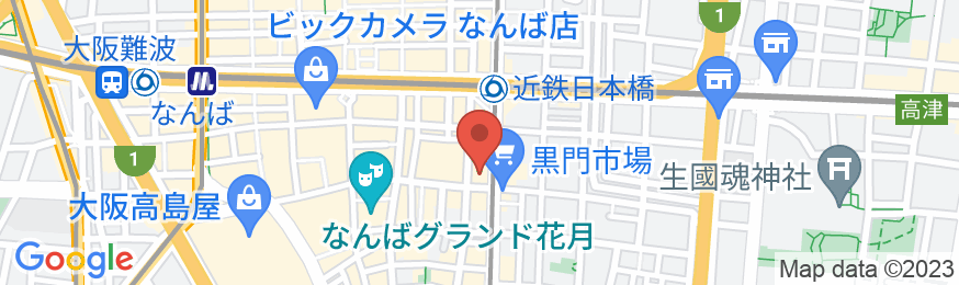 the b なんば黒門(ザビー なんばくろもん)の地図