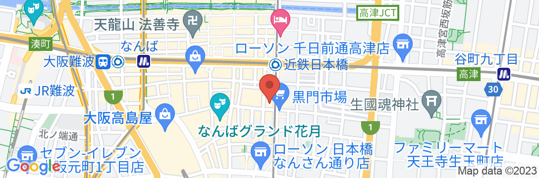 the b なんば黒門(ザビー なんばくろもん)の地図