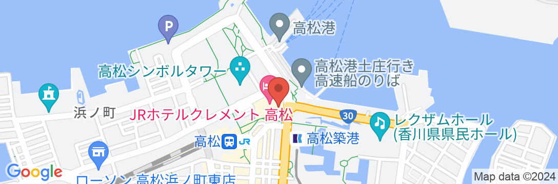 JRクレメントイン高松の地図