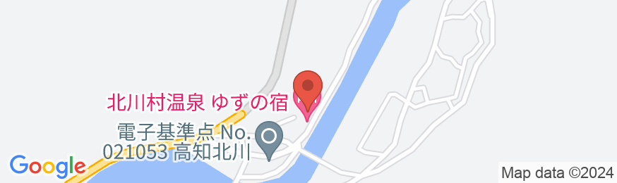 北川村温泉 ゆずの宿の地図