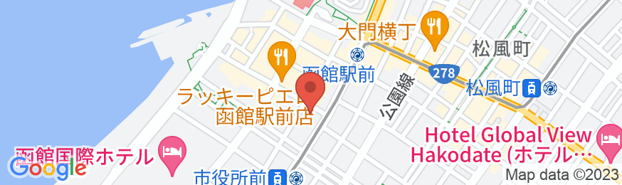 アパホテル〈函館駅前〉の地図