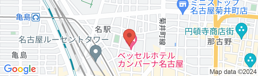 ベッセルホテルカンパーナ名古屋 サウナ付大浴場(名古屋駅桜通口)の地図