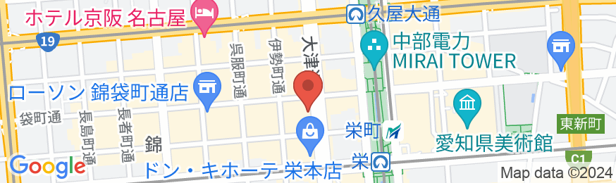 ベッセルイン栄駅前(名古屋・栄)の地図
