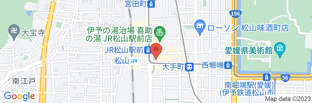 ビジネスホテルあかやね(松山駅前店)の地図