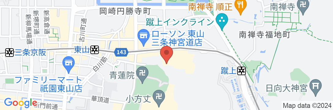 東山 粟田庵の地図