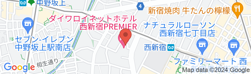 ダイワロイネットホテル西新宿 PREMIERの地図