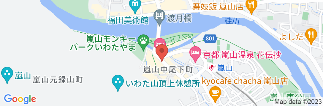 YADO Arashiyamaの地図