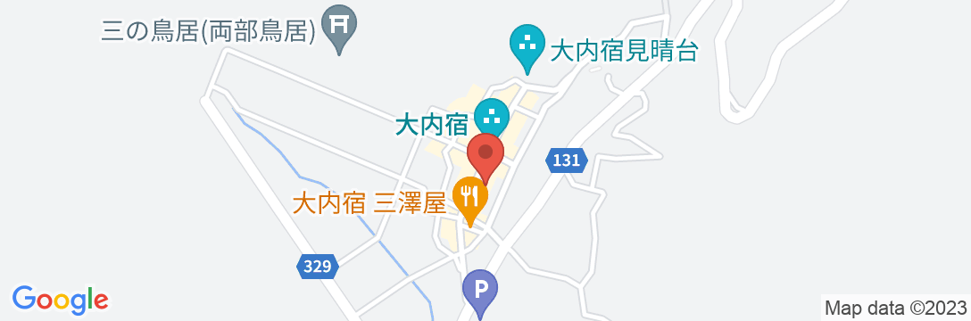 民宿伊勢屋の地図