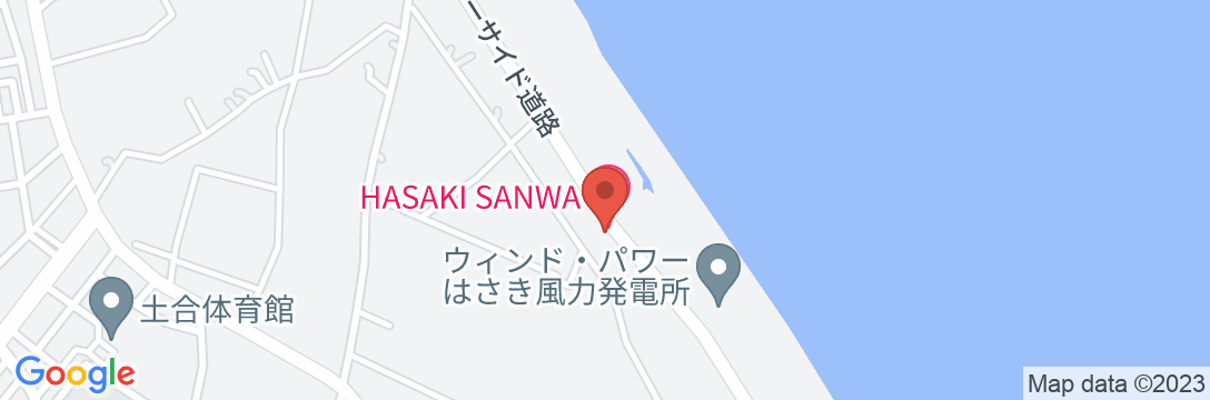 HASAKI SANWA HOTELの地図