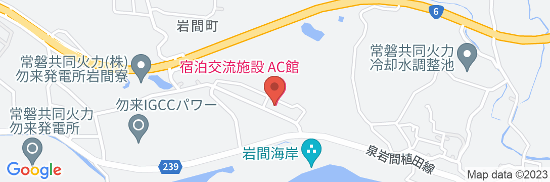 宿泊交流施設 AC館の地図