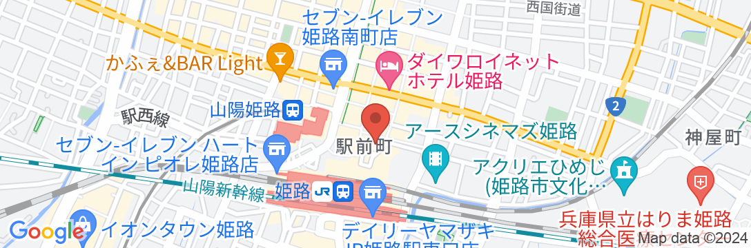 Tabist カプセルホテルAPODS 姫路駅前の地図