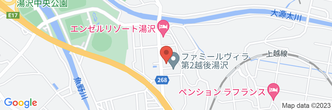 車屋旅館<新潟県湯沢町>の地図