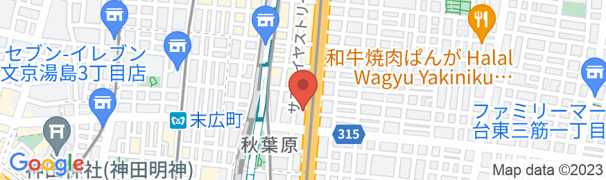 ベストウェスタンホテルフィーノ東京秋葉原の地図
