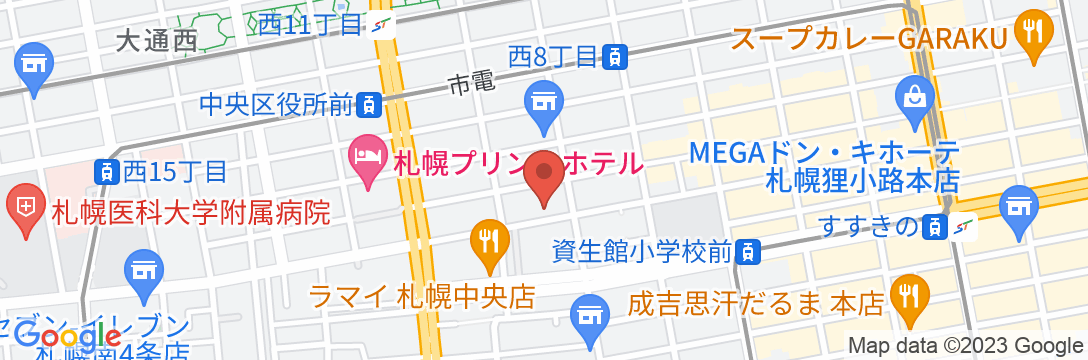 ホテルラフィナート札幌の地図