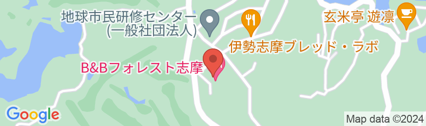 B&Bフォレスト志摩の地図